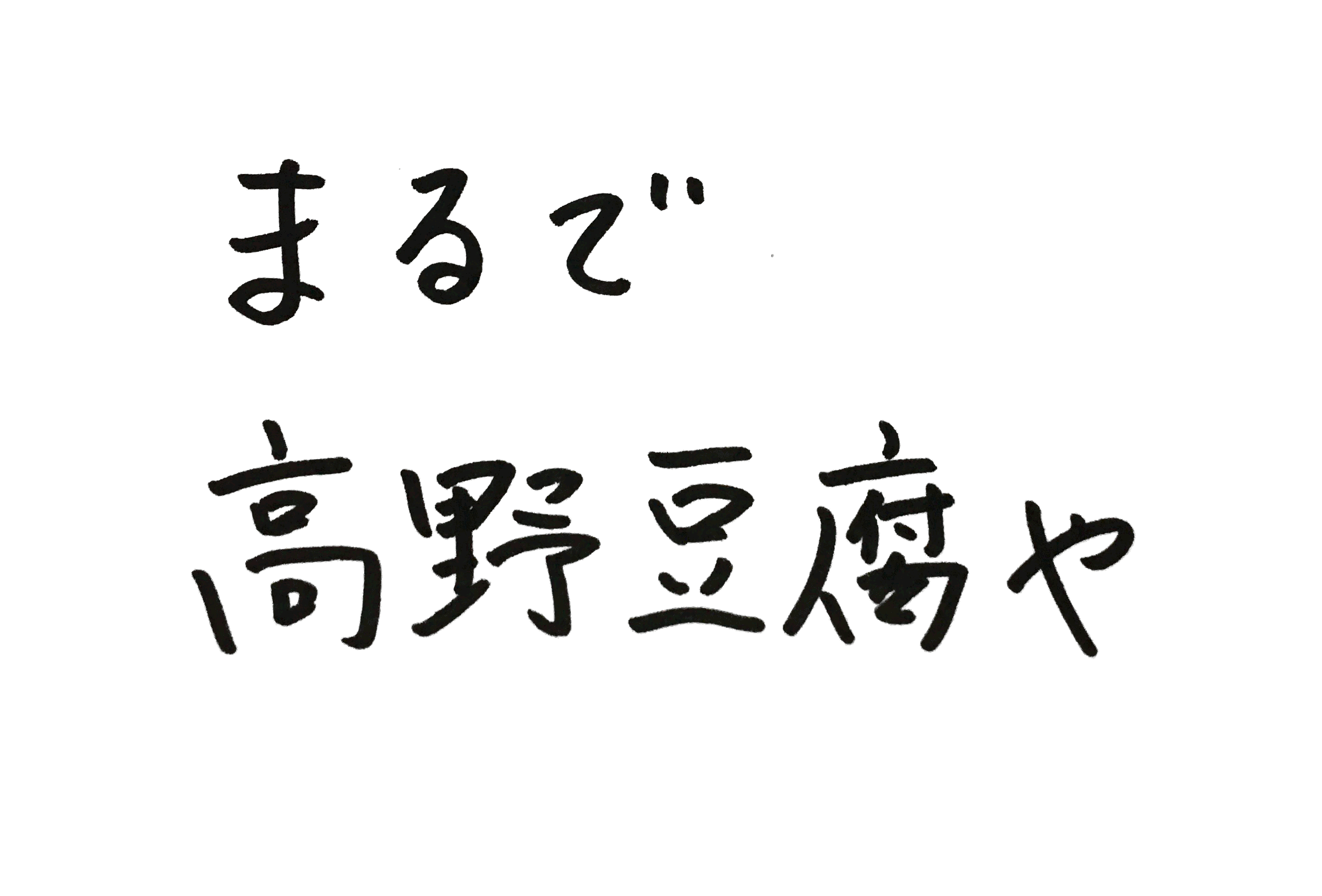 まるで高野豆腐や